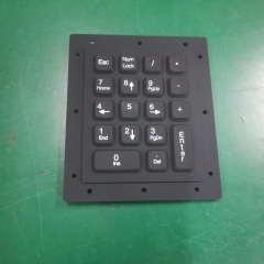 Teclado numérico de silicona resistente al agua IP66 de 18 teclas