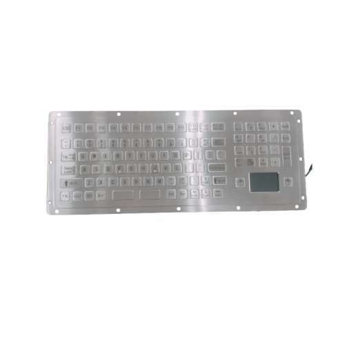 99 Keys Embedded Rugged Industrial Stainless Steel Keyboard With Number Key and Touchpad