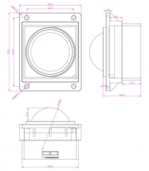 IP65 Sealing 38mm Optical Trackball Module with USB or PS2 Connection Reliable High-Resolution Industrial Input Pointing Device