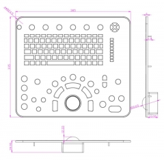 Clavier à membrane dynamique à montage sur panneau IP65 de qualité industrielle avec pavé tactile robuste, entrée de données fiable pour les environnements difficiles