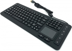 Waterproof Silicone Keyboard with Touchpad and Numeric Keypad