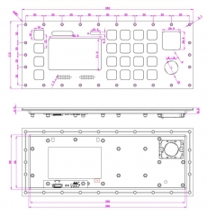 Coal Miner PMC-R Roof Support Control Keyboard With I2C Interface