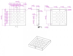 16 Keys Desktop IP65 Waterproof Industrial Metal Keypad Stainless Steel Keyboard