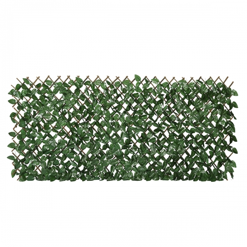 Sekey Ausziehbarer Weidenzaun mit künstlichen Hecken, 100 x 200 cm