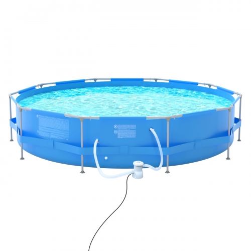 Sekey Metal Frame Pool mit Filterpumpe, Ø 360 x 76 cm