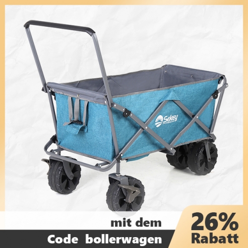 Tragkraft Buddy 80KG Faltbarer Bollerwagen XL Strand Beach