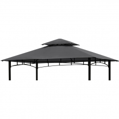 Sekey Ersatzdach für Grill Pavillon 2.45x1.50m, Pavillon Dach Gartenzelt Wasserdicht 180g/㎡ Polyester, UV-Schutz