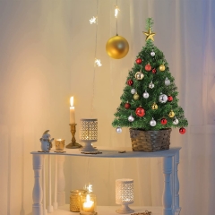 60cm 90cm PVC Künstlicher Weihnachtsbaum Klein mit Christbaumständer, Tannenbaum Christbaum Künstlich Schnellaufbau, Weihnachten Baum, Weihnachtsdekor