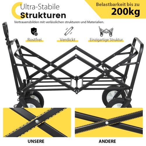 Transportwagen faltbar Sekey Offroad Handwagen Bollerwagen Gartenwagen