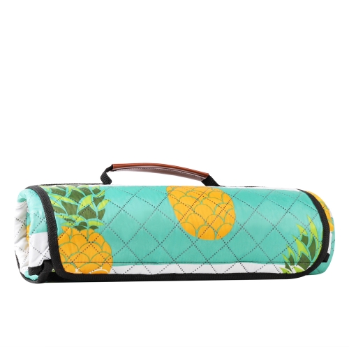 Sekey 170 x 140 cm Picknickdecke aus Ananas-Muster 210D Oxford-Gewebe