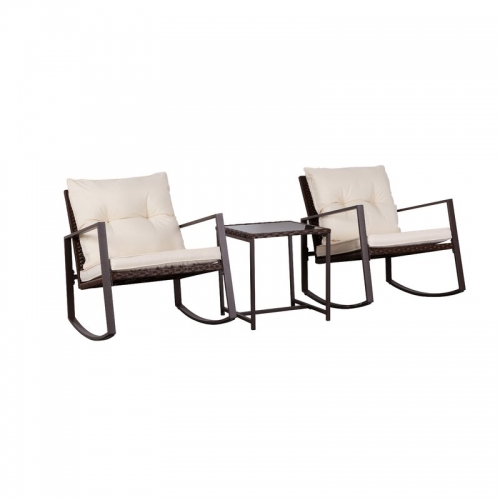 MB330 ROCKING BISTRO SET,Patio Bistro Sets