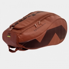 PU Leather Padel Tennis bag ,Padel Bags Racquetball, Brown