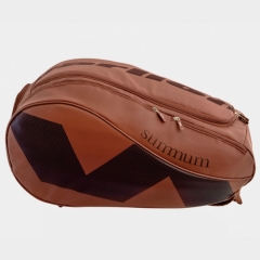 PU Leather Padel Tennis bag ,Padel Bags Racquetball, Brown