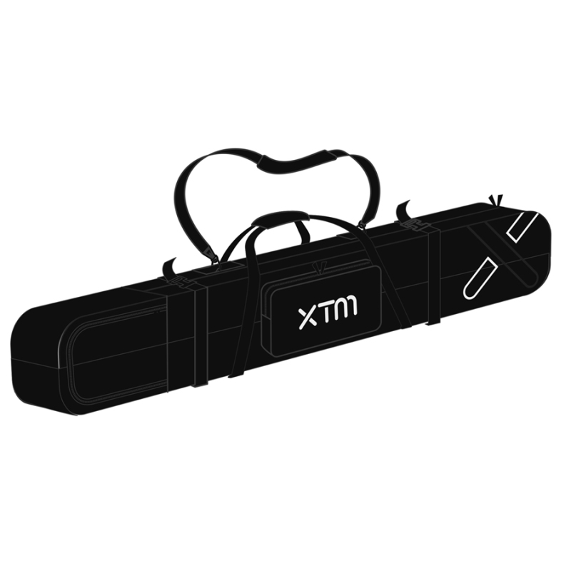 PADDED DOUBLE SKI SNOWBOARD BAG 190CM LU004