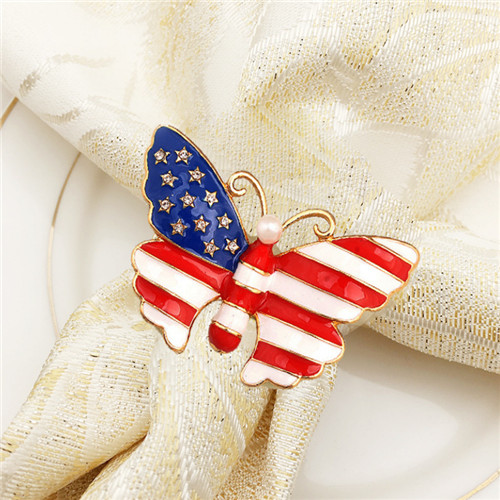 Colored Napkin Ring Butterfly Cheap Wholesale
