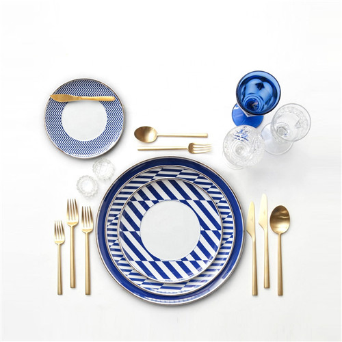 Wholesale Luxury Bone China Ceramic Wedding Dinner Plate
