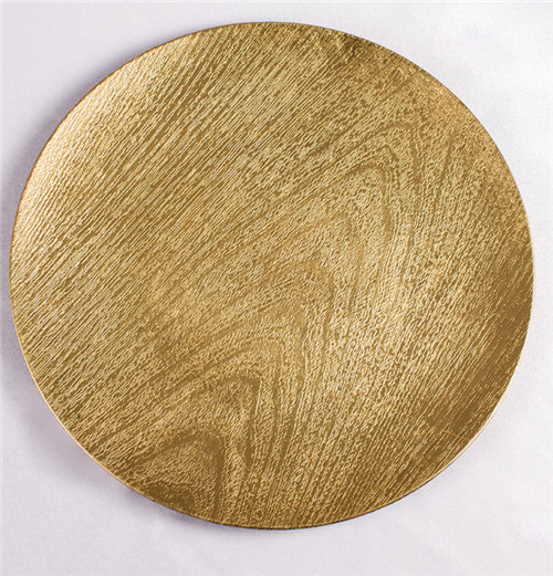 Under Plate 13 inch Plastic Gold Charger Plate Wholesale