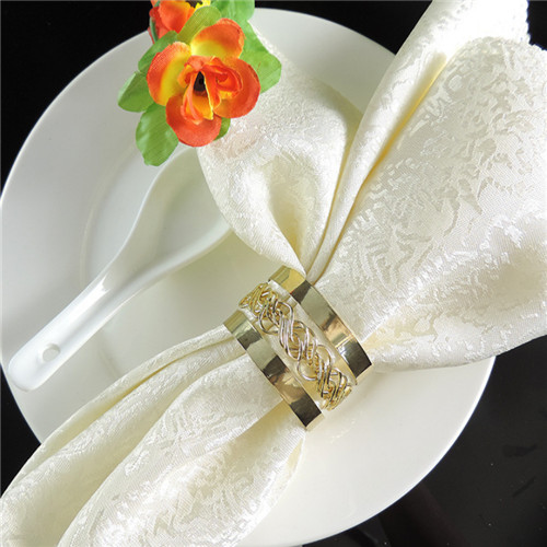 New Design Stain Steel Gold Plated Gold Napkin Rings