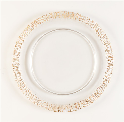 gold rimmed glass plates for weddings