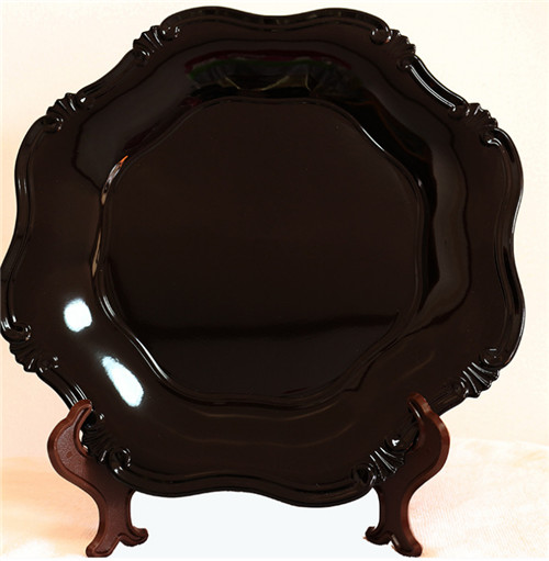 Brown Plastic Plate Chargers Wedding Decorative