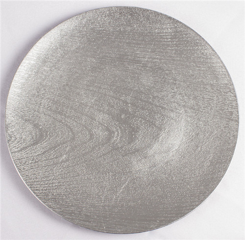 Under Plate 13 inch Plastic Silver Charger Plate Wholesale