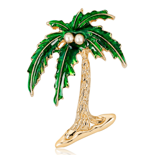 Coconut Palm Tree Decoratived Metal Napkin Rings