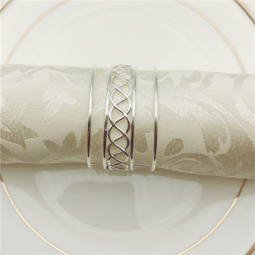 Popular Napkin Ring Silver for Wedding
