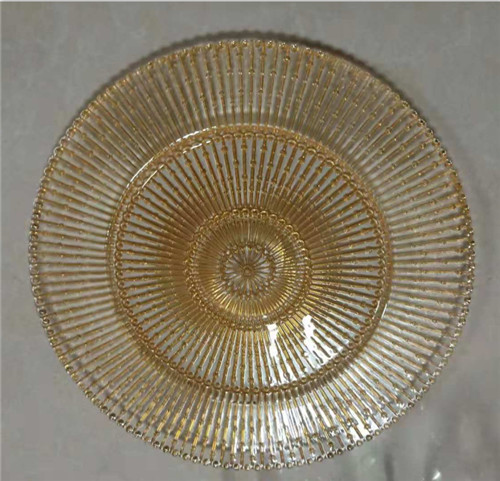 glass plate gold