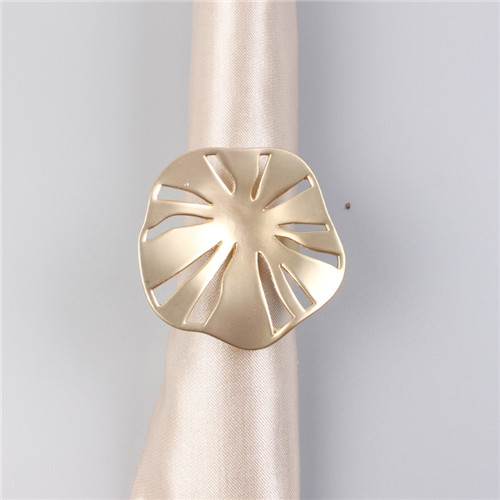 Gold Plated Napkin Ring For Table Decoration