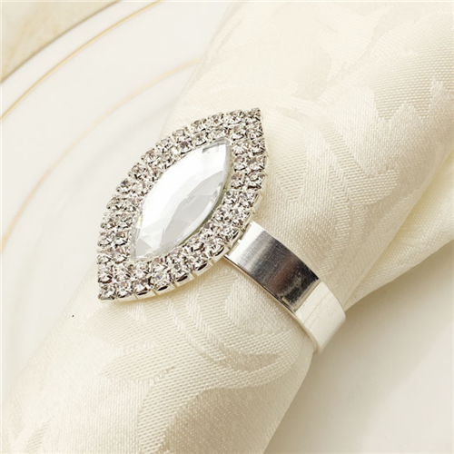 Fashion Silver Plated Metal Napkin Rings