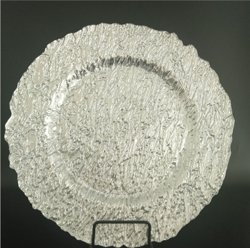 cake glass plate wedding