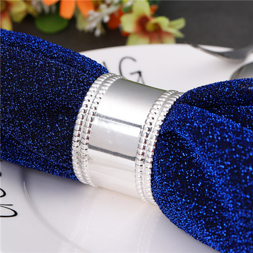 Popular Silver Round Metal Napkin Ring on Wholesale