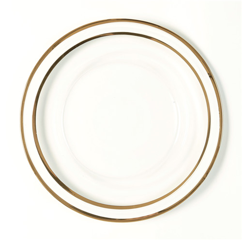 clear glass charger plates wholesale