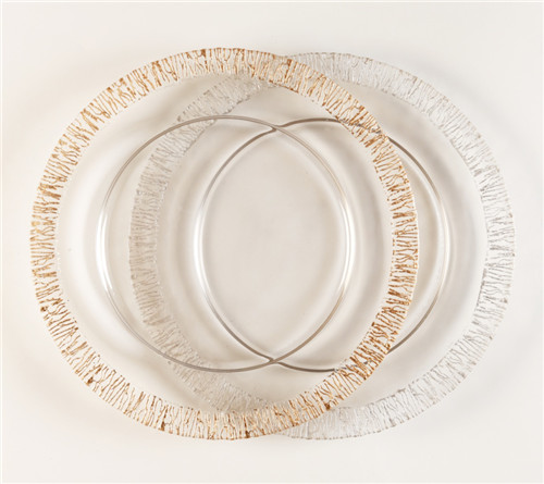 glass wedding charger plates