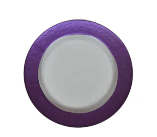 purple plates for weddings