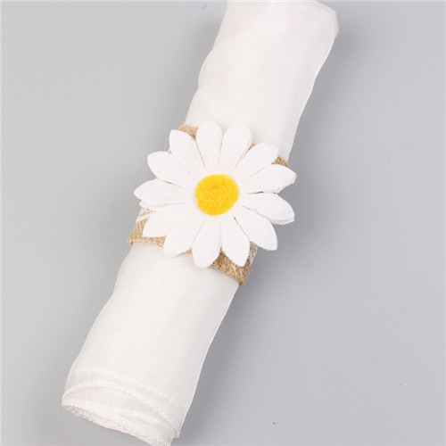 Sun Flower Napkin Rings for Wedding Table Decoration