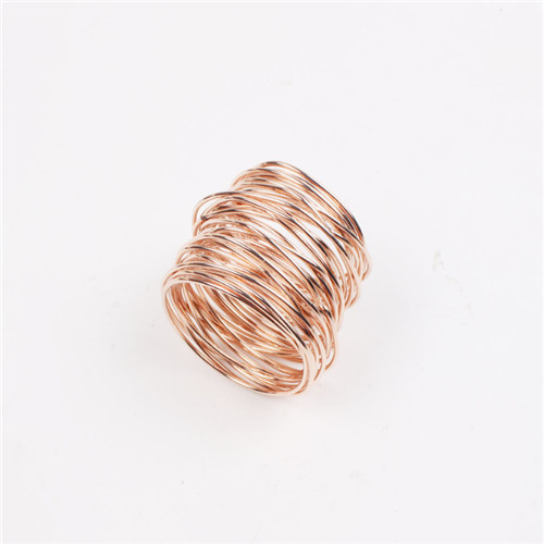 Metal Wire Rose Gold Colored Napkin Ring Holder