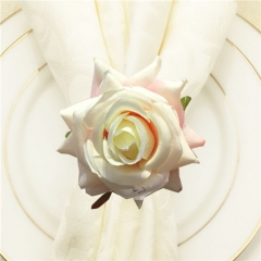 Hot Sale Red Rose Flower Napkin Rings on Wholesale