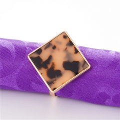 New Designed Square Napkin Rings for Wedding