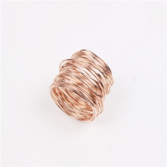 Metal Wire Rose Gold Silver Red Black Colored Napkin Ring Holder