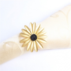 Sun Flower Decoratived Napkin Rings Wholesale