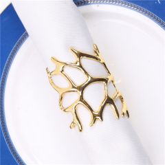 Fashion Gold Plated Metal Napkin Rings