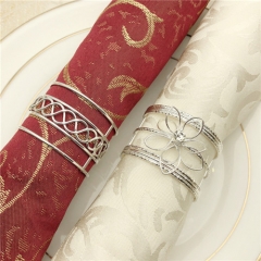 Popular Silver Napkin Ring Holder for Event