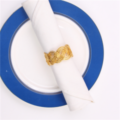 Wholesale Napkin Rings Wire Round Metal Gold Silver