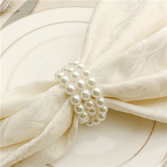 Cheap Wholesale Pearl Napkin Rings Wedding Holder