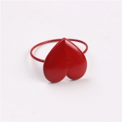 Red Lip Apple Decoratived Napkin Rings