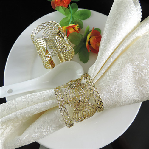 Custom Gold Napkin Ring for Table Decoration