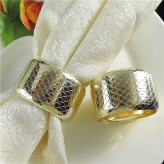 Gold Plated Metal Napkin Rings
