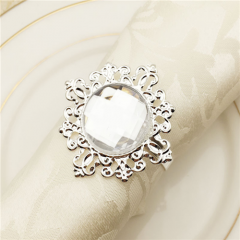 Laser Cut Vintage Rhinestone Napkin Ring for Decoration
