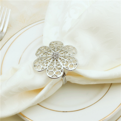 Silver Plated Napkin Ring for Wedding Table Decoration